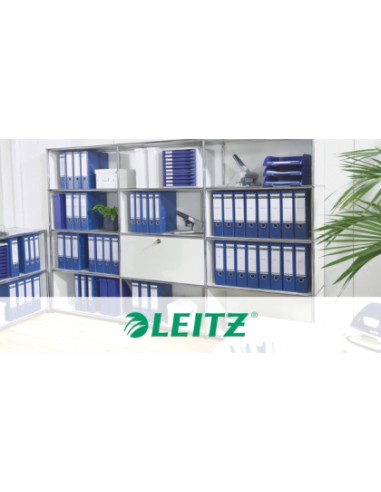 Archivador de palanca leitz 180 din a4 maxi polipropileno lomo 80 mm color azul