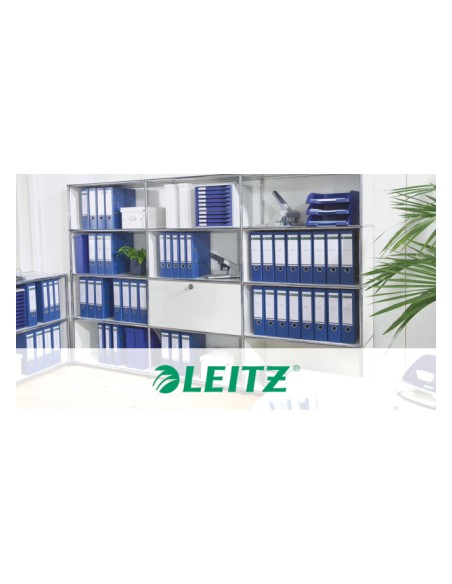 Archivador de palanca leitz 180 din a4 maxi polipropileno lomo 80 mm color azul