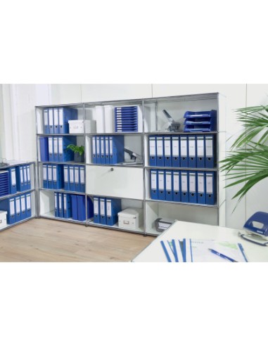 Archivador de palanca leitz 180 din a4 maxi polipropileno lomo 80 mm color azul