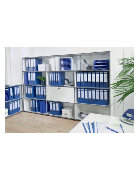 Archivador de palanca leitz 180 din a4 maxi polipropileno lomo 80 mm color azul