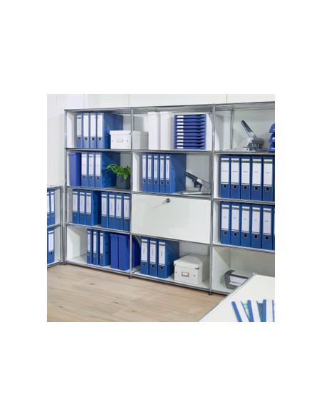 Archivador de palanca leitz 180 din a4 maxi polipropileno lomo 80 mm color azul