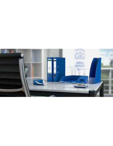 Archivador de palanca leitz 180 din a4 maxi polipropileno lomo 80 mm color azul