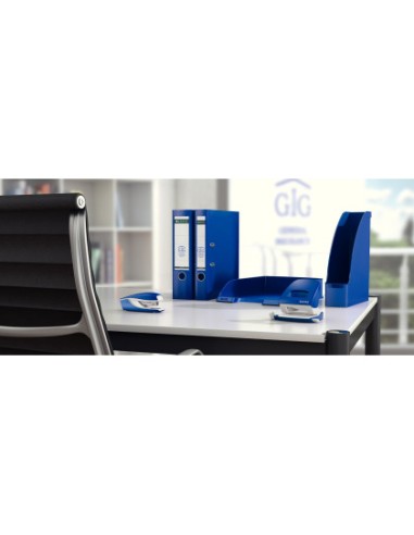 Archivador de palanca leitz 180 din a4 maxi polipropileno lomo 80 mm color azul