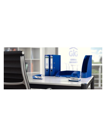 Archivador de palanca leitz 180 din a4 maxi polipropileno lomo 80 mm color azul