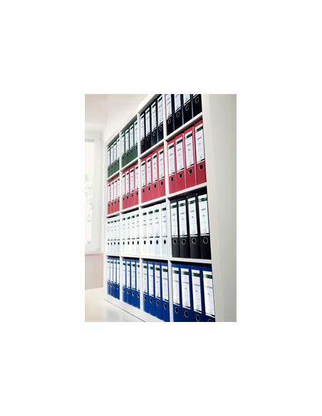 Archivador de palanca leitz 180 din a4 maxi polipropileno lomo 80 mm color azul