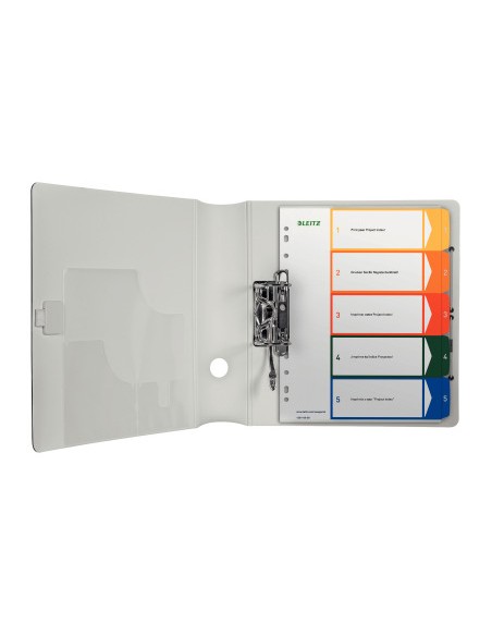 Archivador de palanca leitz 180 din a4 maxi polipropileno lomo 80 mm color azul