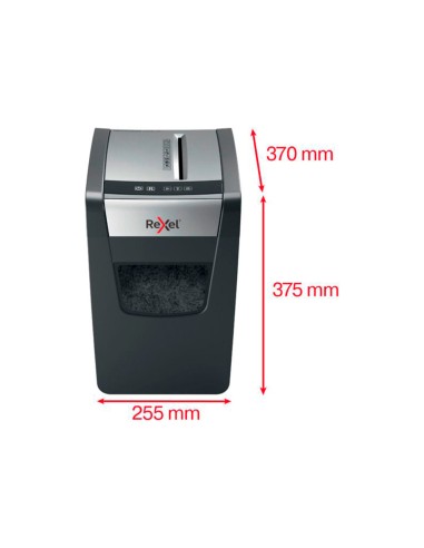 Destructora de documentos rexel momentum x312sl capacidad de corte 12 hojas destruye grapas y clips 23