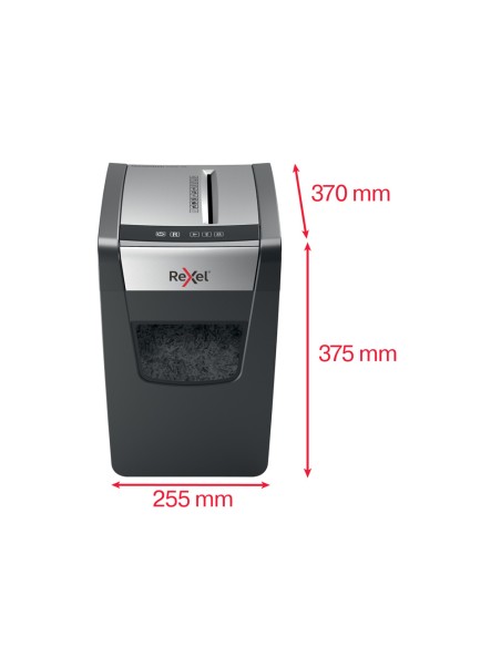 Destructora de documentos rexel momentum x312sl capacidad de corte 12 hojas destruye grapas y clips 23