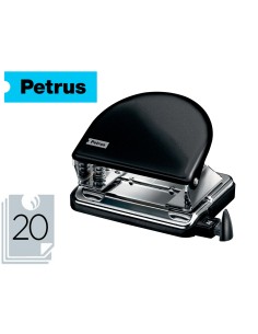 Taladrador petrus 52 wow negro metalizado capacidad 20 hojas en blister