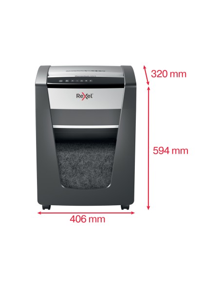 Destructora de documentos rexel momentum m515 capacidad de corte 15 hojas destruye grapas y clips papelera 30 l Destructora de documentos rexel momentum m515 capacidad de corte 15 hojas destruye grapas y clips papelera 30 l