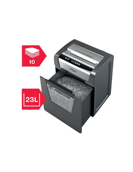 Destructora de documentos rexel momentum m510 capacidad de corte 10 hojas destruye grapas y clips papelera 23 l Destructora de documentos rexel momentum m510 capacidad de corte 10 hojas destruye grapas y clips papelera 23 l