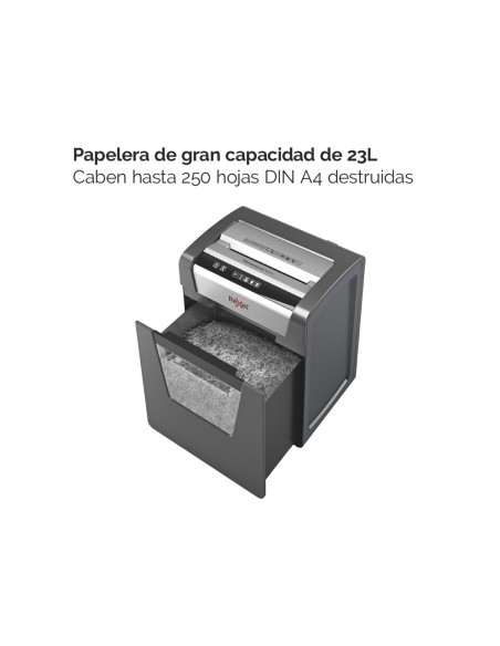 Destructora de documentos rexel momentum m510 capacidad de corte 10 hojas destruye grapas y clips papelera 23 l Destructora de documentos rexel momentum m510 capacidad de corte 10 hojas destruye grapas y clips papelera 23 l