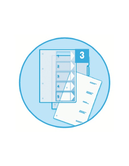 Separador numerico proyecto esselte plastico 1 12 juego de 12 separadores imprimible din a4 multitaladro