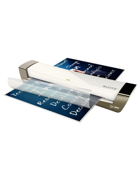 Plastificadora leitz ilam office din a3 con 2 rodillos hasta 125 mc color plata Plastificadora leitz ilam office din a3 con 2 rodillos hasta 125 mc color plata