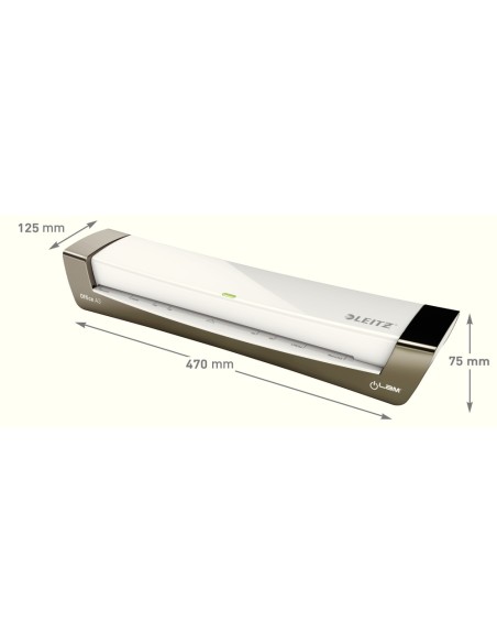 Plastificadora leitz ilam office din a3 con 2 rodillos hasta 125 mc color plata Plastificadora leitz ilam office din a3 con 2 rodillos hasta 125 mc color plata