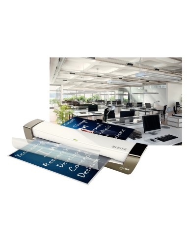 Plastificadora leitz ilam office din a3 con 2 rodillos hasta 125 mc color plata