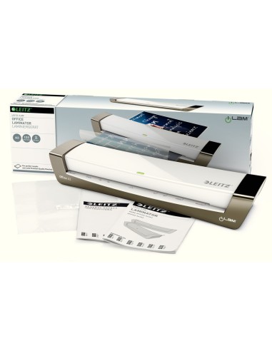 Plastificadora leitz ilam office din a3 con 2 rodillos hasta 125 mc color plata