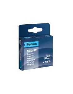 Grapas petrus nº 530 12 caja de 1200 grapas