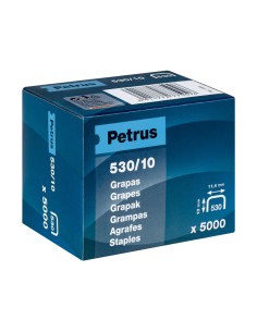 Grapas petrus nº 530 10 caja de 5000