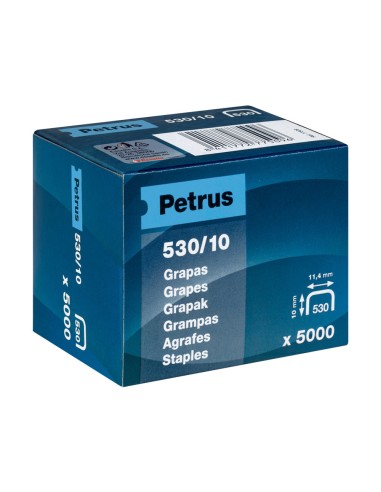 Grapas petrus nº 530 10 caja de 5000