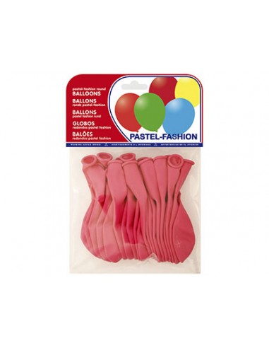 Globos pastel fucsia bolsa de 20 unidades