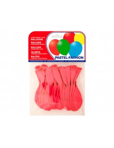 Globos pastel fucsia bolsa de 20 unidades
