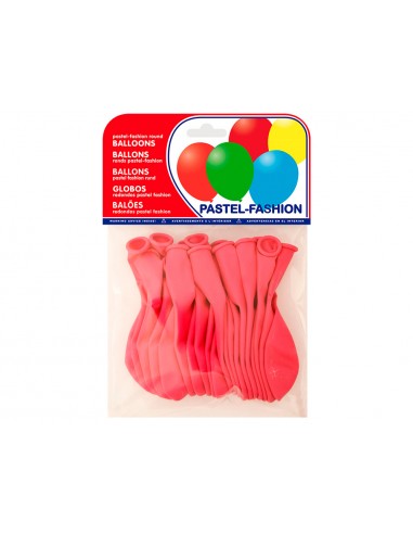 Globos pastel fucsia bolsa de 20 unidades