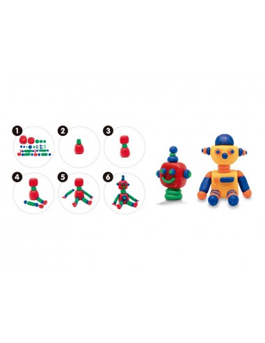 Pasta milan para modelar soft dough glitter caja de 5 botes colores surtidos 142 g