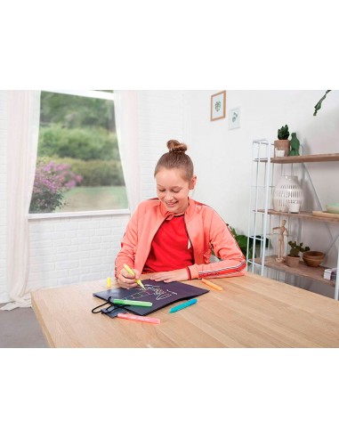 Purpurina pegamento uhu glitter glow lavable blister de 5 unidades 10 ml