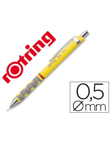 Portaminas rotring tikky 05 mm amarillo