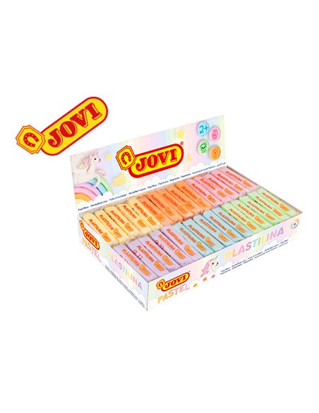Plastilina jovi 70 tamano pequeno caja de 30 unidades colores pastel surtidos 50g Plastilina jovi 70 tamano pequeno caja de 30 unidades colores pastel surtidos 50g