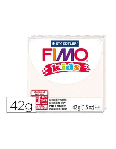 Pasta staedtler fimo kids 42 gr color blanco