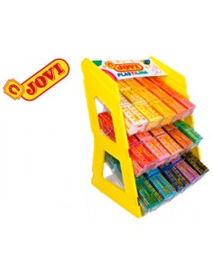 Plastilina jovi 70 expositor sobremesa 180 unidades colores surtidos