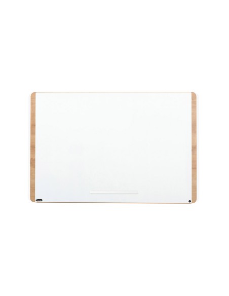 Pizarra blanca rocada lacada magnetica tablero color roble 100x150 cm