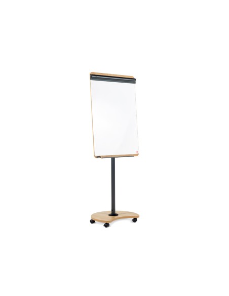Pizarra movil rocada metalica magnetica con ruedas 69x99 cm 2 brazos extensibles lateral y bandeja para rotuladores