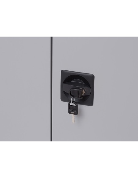 Armario metalico rocada dos puertas batientes incluye cuatro balda 102x198x45 cm acabado ac00 gris gris Armario metalico rocada dos puertas batientes incluye cuatro balda 102x198x45 cm acabado ac00 gris gris