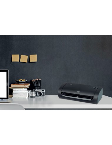 Plastificadora gbc fusion 1000l din a4 4 rodillos hasta 2x75 mc color negro