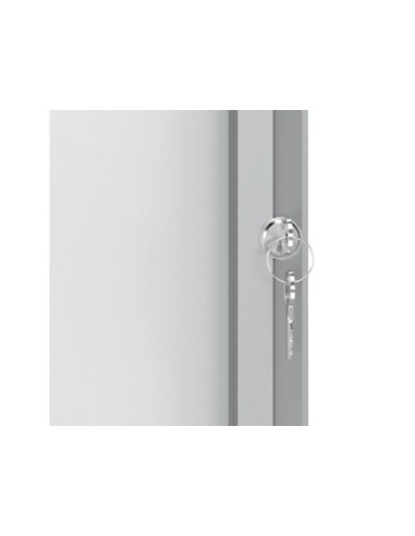 Vitrina de anuncio nobo premium plus blanca magnetica para exterior 8 x din a4 692x972x45 mm