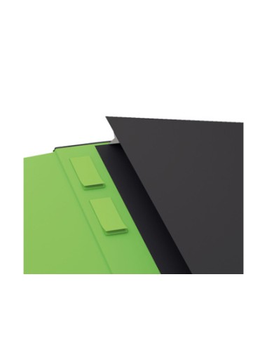 Cuaderno con gomilla leitz complete tapa dura din a4 80 hojas cuadro 5 mm color negro