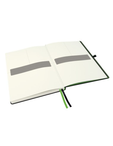 Cuaderno con gomilla leitz complete tapa dura din a4 80 hojas cuadro 5 mm color negro