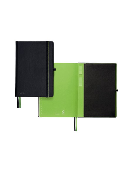 Cuaderno con gomilla leitz complete tapa dura din a4 80 hojas cuadro 5 mm color negro Cuaderno con gomilla leitz complete tapa dura din a4 80 hojas cuadro 5 mm color negro