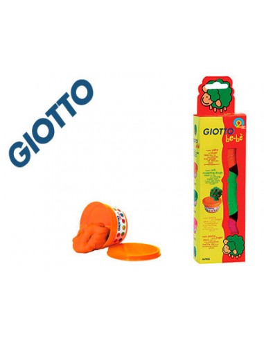 Pasta para modelar giotto bebe pack 3 colores surtidos dermatologicamente testada