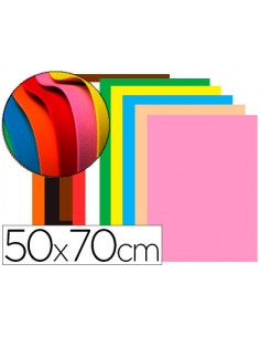 Goma eva liderpapel 50x70cm 60g m2 espesor 15mm colores surtidos