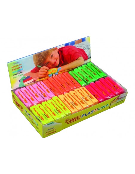 Plastilina jovi 70f tamano pequeno caja de 30 unidades colores fluorescentes surtidos Plastilina jovi 70f tamano pequeno caja de 30 unidades colores fluorescentes surtidos
