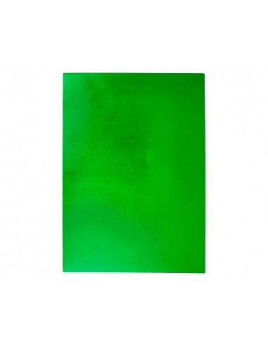 Goma eva liderpapel 50x70 cm espesor 2 mm metalizada verde