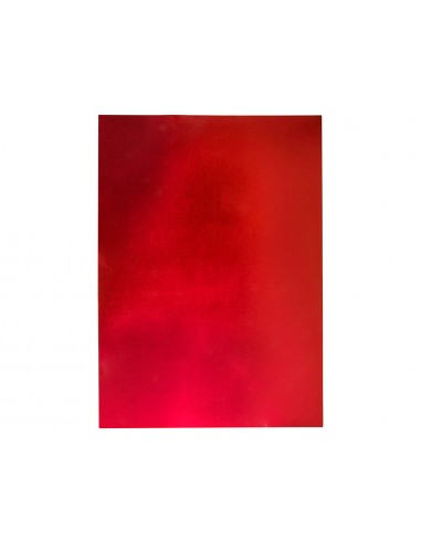 Goma eva liderpapel 50x70 cm espesor 2 mm metalizada rojo