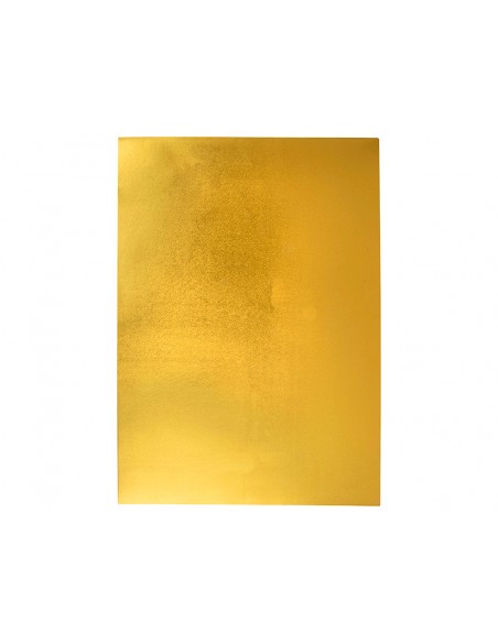 Goma eva liderpapel 50x70 cm espesor 2 mm metalizada oro