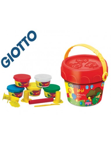 Pasta giotto bebe para modelar cubo maxi con accesorios dermatologicamente testado