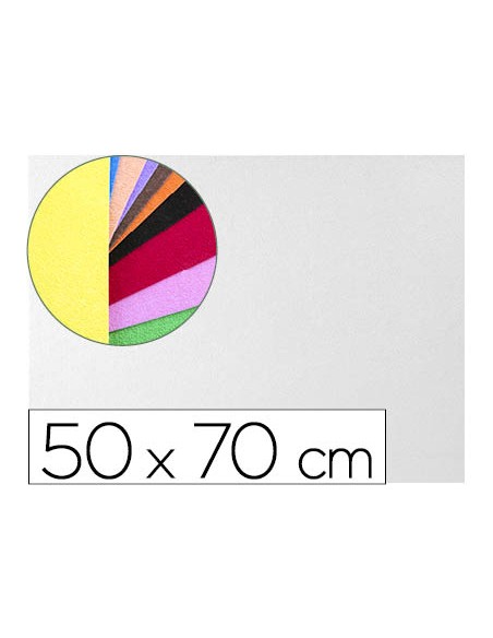 Goma eva liderpapel 50x70cm 60g m2 espesor 2mm textura toalla blanco