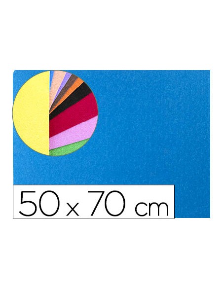 Goma eva liderpapel 50x70cm 60g m2 espesor 2mm textura toalla azul